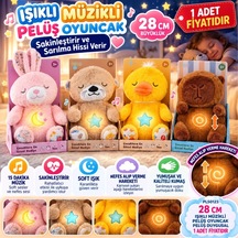 Lbk Pl50123 28 Cm Işıklı Müzikli Peluş Oyuncak Peluş Duygusal Adet Fiyatıdır Çok Renkli