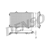 Peugeot 207 Klima Radyatoru 1.4 Hdi 2006-2012 Denso Dcn07013