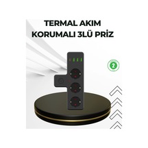 Hubrendy Tekno Masa Üstü Çoklu Priz Usb Ve Type-c Çıkışlı Güç Dağıtıcı 0