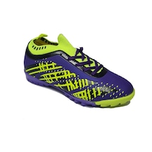 Twingo Super Mercury Bilekli Çoraplı Halısaha Futbol Ayakkabısı T-510-hs Mor Sarı Mor - Sarı