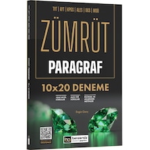 Zümrüt Paragraf 10 X 20 Deneme Benzersiz Akademi Yayınları