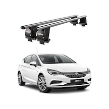 Royal Opel Astra 2016-2021 Uyumlu Gri Kilitli Ara Atkı Port Bagaj Tavan Barı