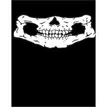 Buffalo Bandana Skeleton Siyah