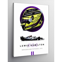 Kanvas Tablo Lewis Hamilton 50cmx70cm