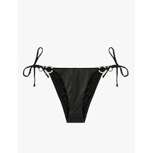 Koton Bağlamalı Detaylı Halka Toka Detaylı Bikini Altı Siyah 5sak00104mm Siyah