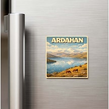 Ardahan Şehri - Pop-art Travel Buzdolap Magneti