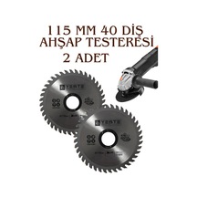 2 Adet Odun Kesme Çelik Testere Ahşap Ve Sunta Kesme Testeresi 115mm 40 Diş Profesyonel-karbür Elmas
