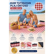 Ayrex Plaj Havlusu, Piknik Örtüsü, Plaj Matı, Çantalı Plaj Hasırı,kamp Battaniyesi, Kamp Matı, Katlanabilir, Ha Genel