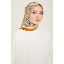 Armine Hardal Geometrik Desen Tivil İpek Eşarp 9149-04