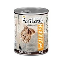 Pati Latte Tavuk Etli Konserve Yetişkin Kedi Maması 24 x 415 G