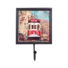 Himarry Dekoratif Metal Askı Tramvay Dekorlu Retro Askılık Vintage Diğer