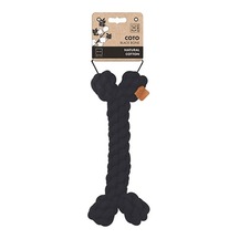M-pets Coto Örgü Kemik Köpek Oyuncağı Siyah 30 Cm 244-50011.01