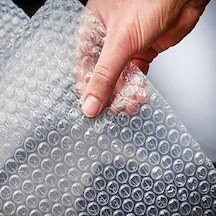 Bant Evi Balonlu Naylon Patpat 100cm Genişlikte Rulo Havalı Eşya Koruma Ambalaj Pat Pat 100cm X 5m Açık Indigo