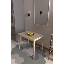 Vilinze Avanos Mdf Traverten Sabit Mutfak Masası - 60x90 Cm Traverte