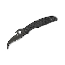 Spyderco Matriarch 2 Black Lightweigt Emerson Opener Black Blade Spyderedge Kamp Çakı Siyah