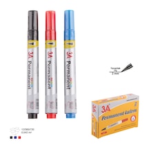 3a 1133 Permanent Marker Siyah 12li 12 Pk.