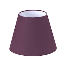 Mürdüm Abajur Başlığı Çap 35 Cm Konik A859 Mürdüm