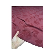 Jakarlı İpek Cupro Kumaş En 120 Cm Parlak Dökümlü Elbise, Gömlek, Kimono, Takım Ve Pantolon 1200 -9 Bordo