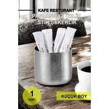 Kafe Restorantlar Için Stik Stick Şekerlik Çubuk Şekerlik Küçük Krom