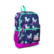 Coral High Mor Unicorn Baskılı İlkokul ve Günlük Sırt Çantası 23467