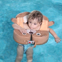 Mambobaby Katlanabilir Göğüs Destekli Yüzme Simidi - Kurbağa