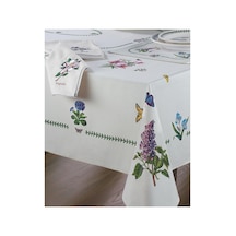 Portmeirion Avanti Linens Botanic Garden 60x120 Masa Örtüsü, Fildişi Acı Kahverengi