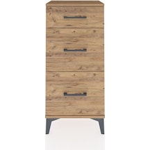 Arges Komodin 3 Çekmeceli 44x30x96 Çam-çam Çam