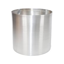 Rüzgar Yapay Çiçekçilik 12x12 Metal Saksı Gri