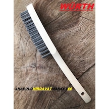 WÜRTH TEL FIRÇA YÜZEY TEMİZLEME FIRÇASI AHŞAP SAPLI TEL FIRÇA 280