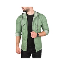 Deepsea Erkek Yeşil Kapüşonlu Slim Fit Dar Kesim Gömlek Likralı Pamuklu Likralı Kot Gömlek 2300396 Yeşil Deepsea Erkek Yeşil Kapüşonlu Slim Fit Dar Kesim Gömlek Likralı Pamuklu Likralı Kot Gömlek 2300396 Yeşil