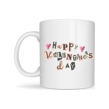 Happy Valentine S Day Porselen Kupa Model 1 Sevgililer Günü Hediyesi Diğer