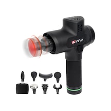 Asvıva Mgn1 Physiovibe Pro Masaj Tabancası Ve Isıtma Başlıklı Masaj Tabancası, 7 Masaj Başlığı, Değiştirilebilir Pil 2400 Mah Ve Usb Şarj Fonksiyonu