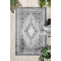Kaymaz Taban Yıkanabilir Halı Mutfak, Salon, Yatak Odası İçin Modern Dijital Baskı Halı Slnhalı22 - 0076 Çok Renkli