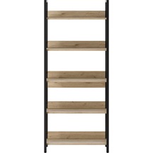 Profile 5 Raflı Kitaplık-florida Meşe 73x172x35 Cm