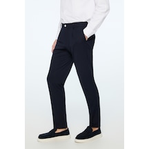 Morven Erkek Lacivert Rayon Trend Düz Slim Fit Pantolon 26ms003027200 Lacivert