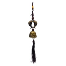 Çin Feng Shui Şans Ve Bereket Metal Koi Balık Çan 35 Cm