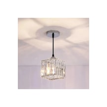 İstanbul Avize Sarkıt Tekli Gümüş K-12 Plaf.tesisat Kristal Taşlı Avize