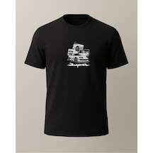 Hugo Boss Supra Baskılı T-shirt Siyah