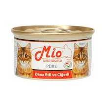 Mio Dana Etli ve Ciğerli Püre Konserve Yetişkin Kedi Maması 85 G