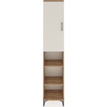 Arges Dolap 4 Raflı Tek Kapaklı Tek Askılı 44x30x221 Çam-aytaşı Atlas Çam