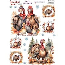 Yılbaşı Sulu Transfer 25x35cm Sty355