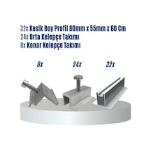 12 Panelli Trapez - Sandviç - Ahşap Çatı Üzeri Solar Montaj Seti