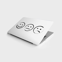 Laptop Sticker Bilgisayar Notebook Pc Kaplama Etiketi Smile Emoti