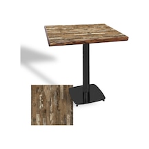 Tokyo Masif Kenar Laminat Kare Masa 80x80 Esb - Maracaibo Çok Renkli