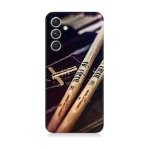 Samsung Galaxy A54 Uyumlu Müzik Notaları Desenli Silikon Kılıf