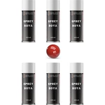 6 Adet Ral 3000 Ateş Kırmızı Sprey Boya 400 Ml.