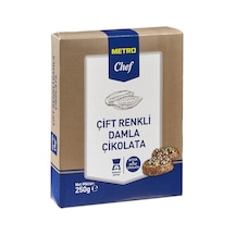 Metro Chef Damla Çikolata 250 G Çift Renk - Pastacılık İçin İdeal 8'li Avantaj Paketi Mıchu