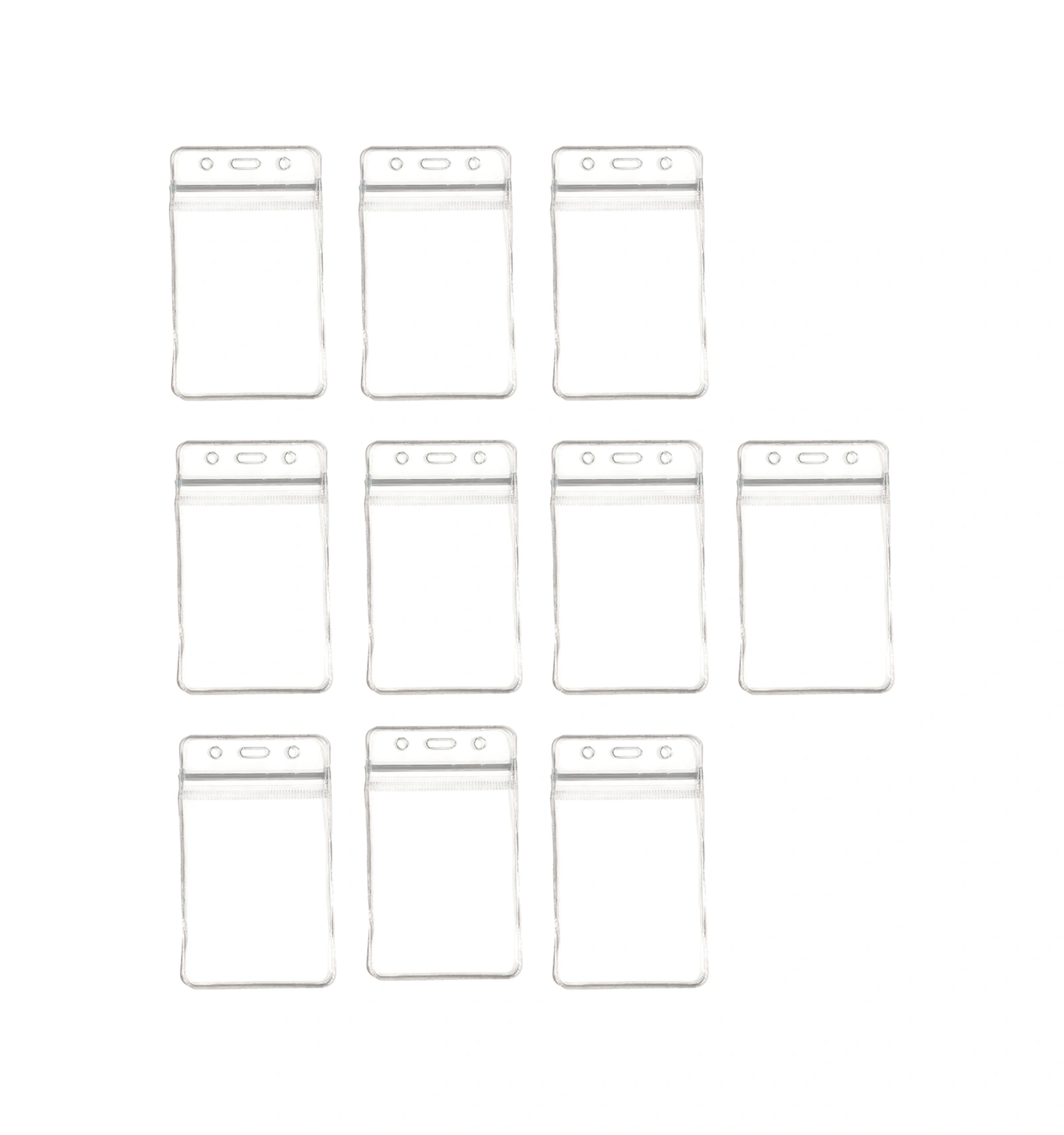 Pvc Yaka Kartlığı Yaka Kartı Kılıfı Kart Koruyucu 7x11 Cm - 10 Adet