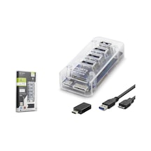 İetop U336 Usb Type-c 3.1 Gen1 Hub 4 Port 5 Gbps Şeffaf