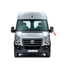 VW Crafter 06-16 Sol Dış Dikiz Ayna Camı Büyük Isıtmalı 2E0857587